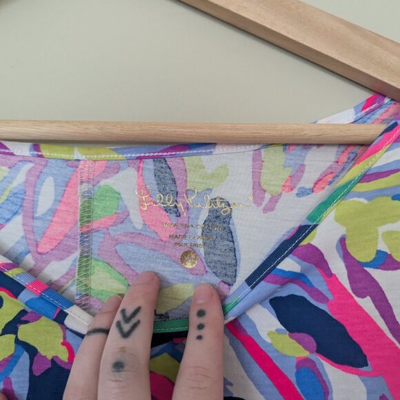 Lily Pulitzer Marlowe Havin a Blast 3/4 Sleeve Dress Size XL - Picture 6 of 9